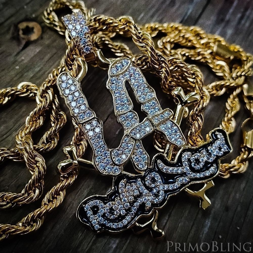 Gold Rolling Loud Necklace 